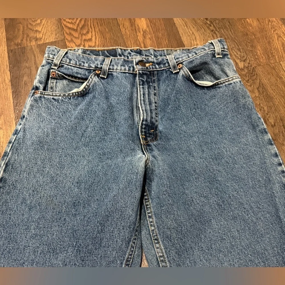 Levi’s 550 Vtg 1996 orange tab Men's Blue Tapered Relaxed Fit Denim Jeans 33x32
